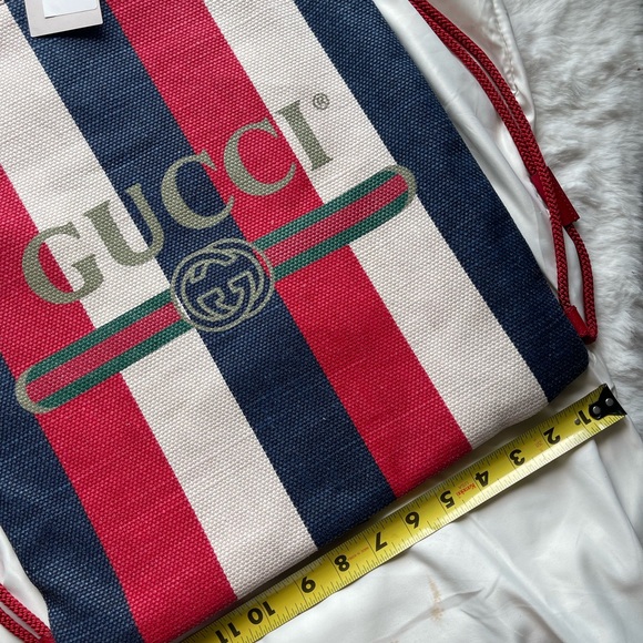 Gucci Logo Drawstring Backpack (new and unused) - Picture 3 of 7